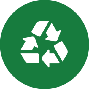 green icon with recycling sign