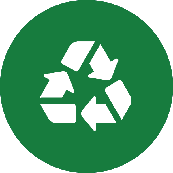 green icon with recycling sign