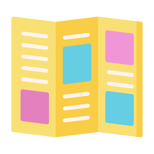 icon of a trifold brochure