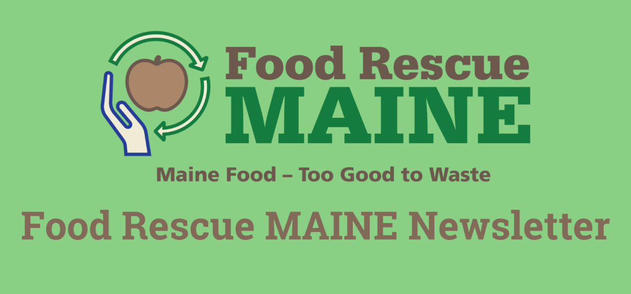screenshot of Food Rescue MAINE Newsletter header