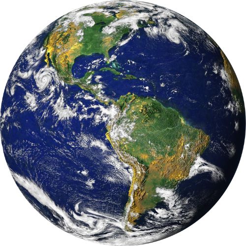 satellite image of earth