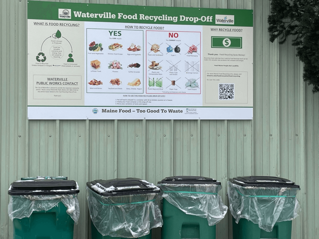 Waterville food recycling drop off