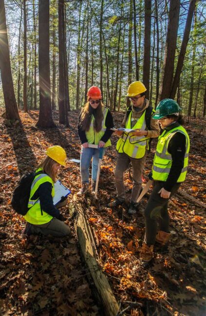 photo of forestry students gathered