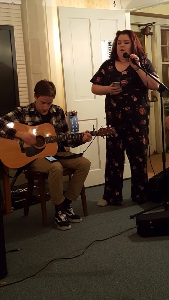 A photo of two musicians