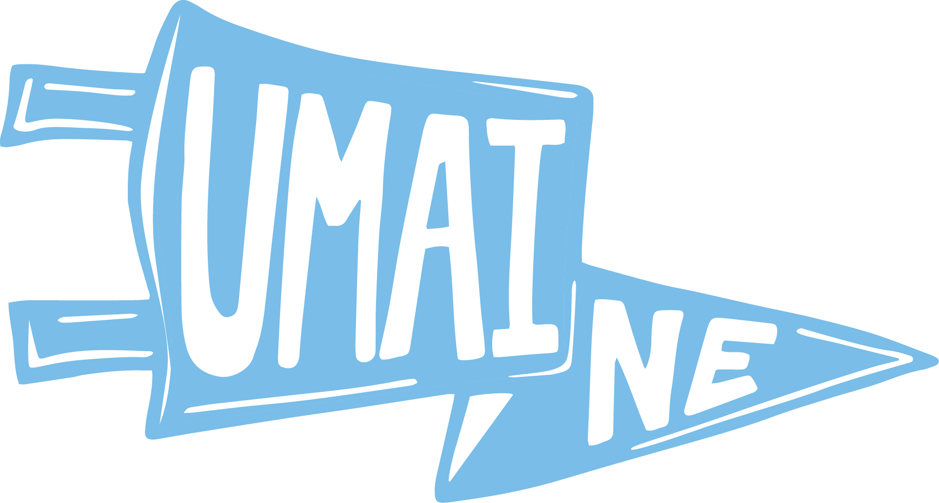 an illustration of a UMaine pennant