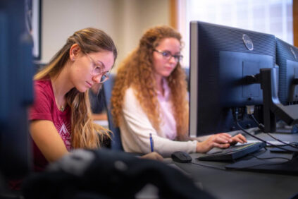 Students in computer lab