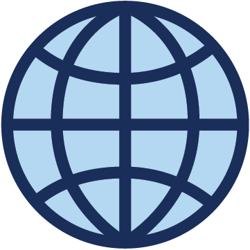 circular icon with lines inside