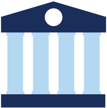 icon of building with columns
