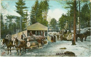 maine logging camp sawmill