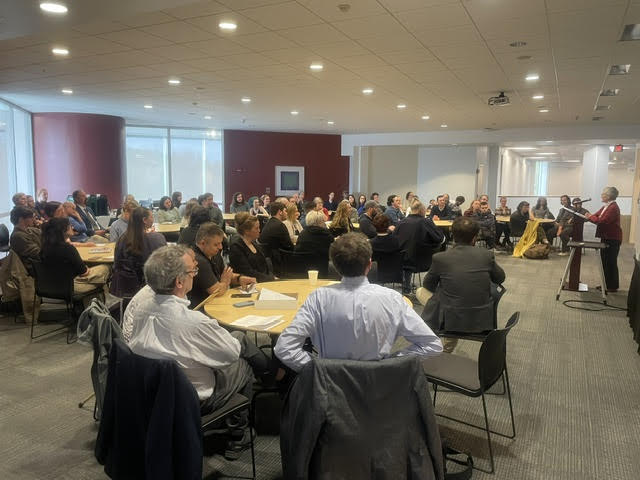 The crowd at an awards ceremony