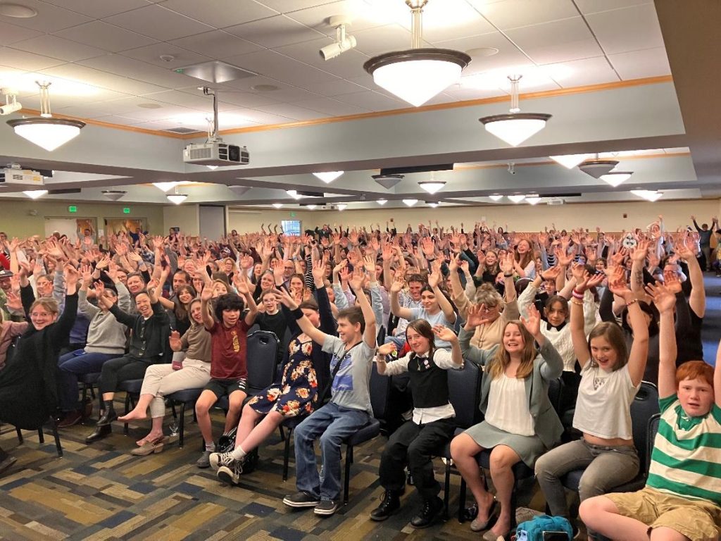 Wells Commons at UMaine was packed for the NHD in Maine state contest awards ceremony in May 2025.