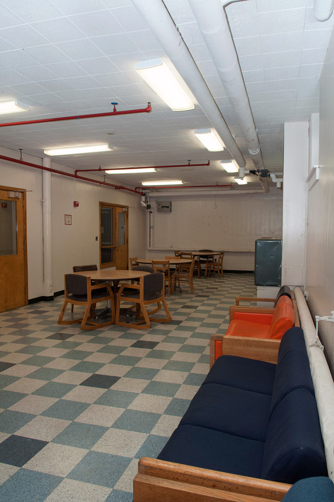 Gannett Hall basement rec room