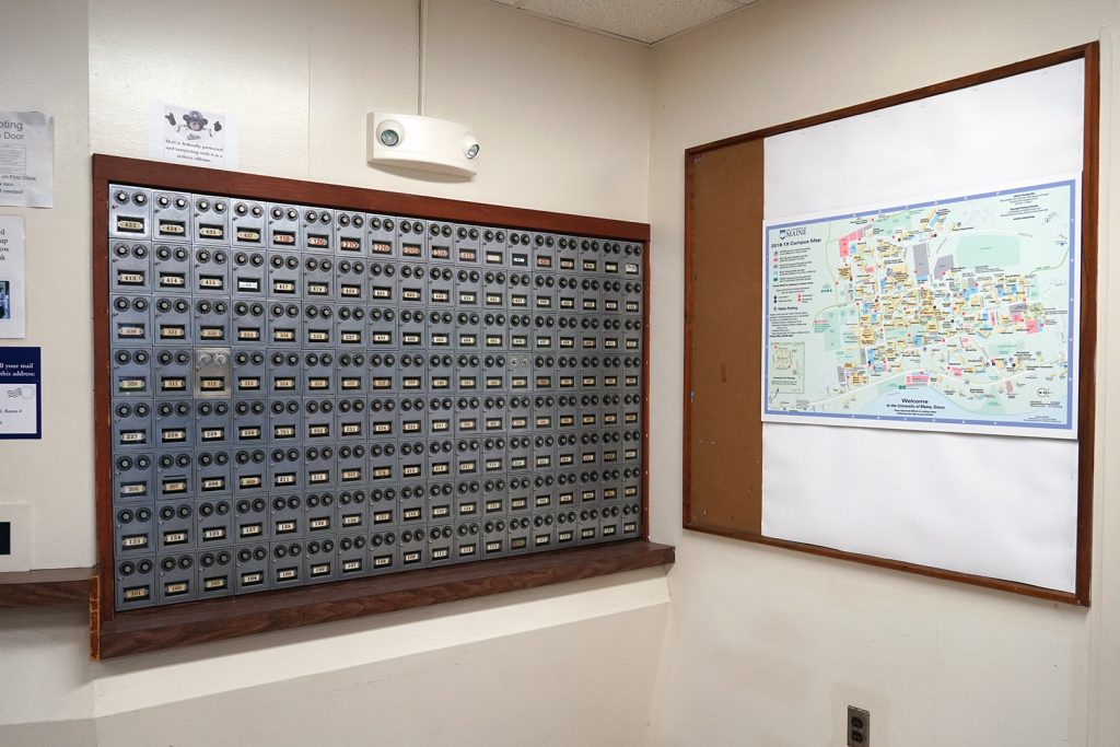 Androscoggin Hall mailboxes