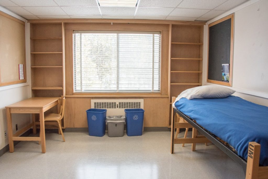 York double-single dorm room