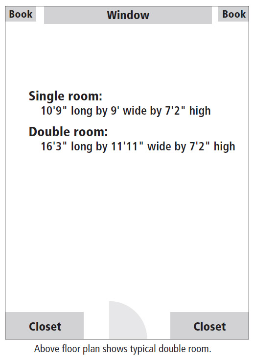 Aroostook Hall room floor plan