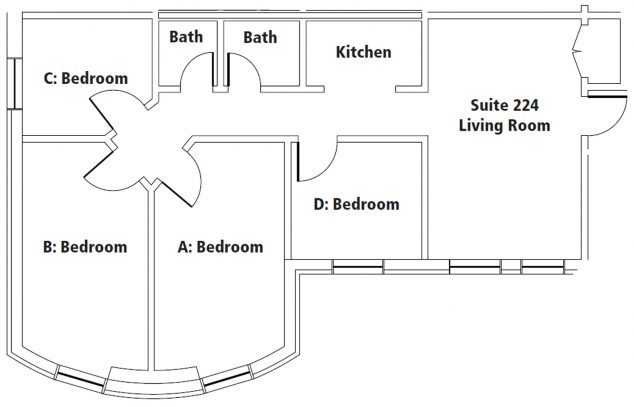 DTAV Suite floorplan