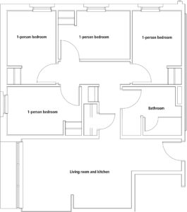 Patch Hall 4-bedroom floor plan