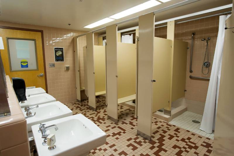 Hancock Hall shower stalls