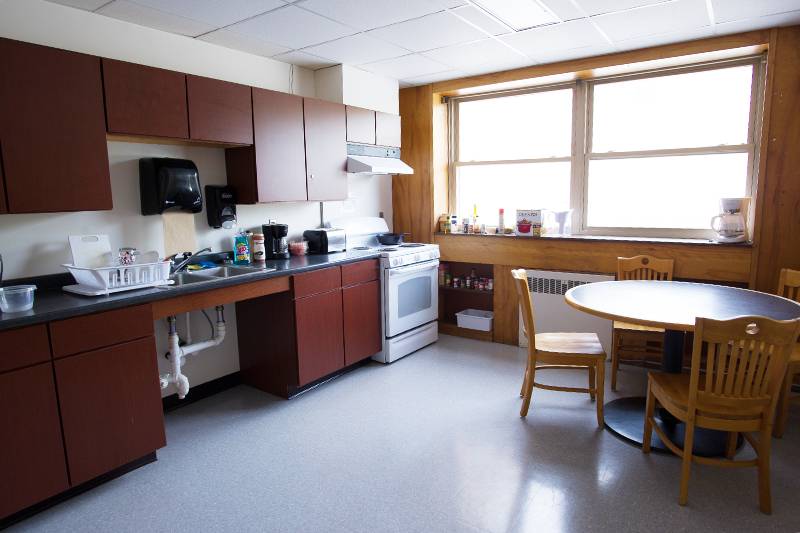 Stodder Hall kitchen facing window