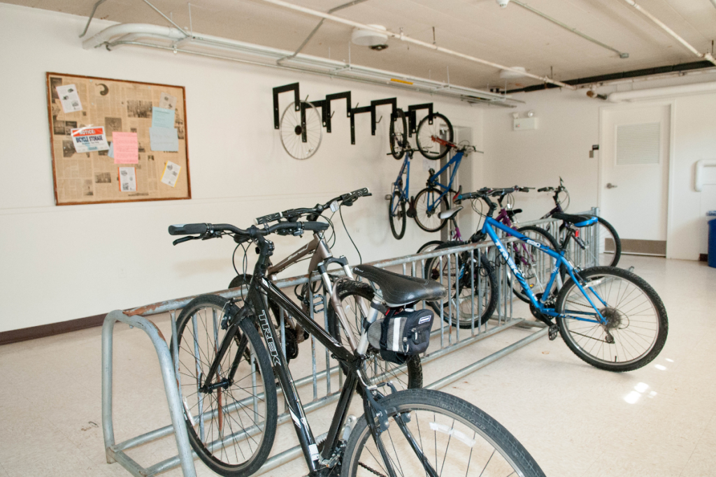 Balentine hall bike storage room