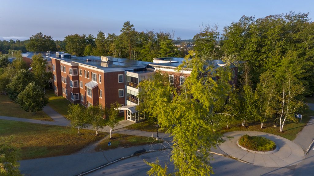 An aerial image of DTAV where interns live during the summer