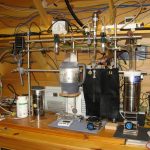 Researchers use liquid nitrogen to "trap" carbon for isotope analysis
