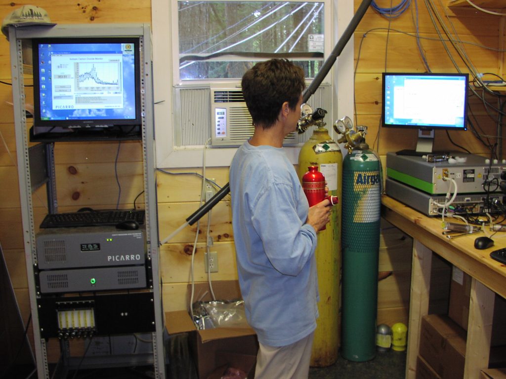 Picarro analyzers in the Main instrument building