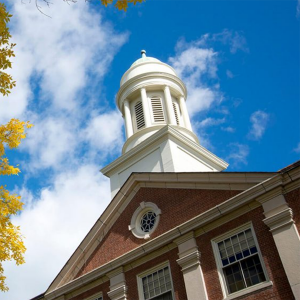 Stevens Hall on a beautiful fall day.