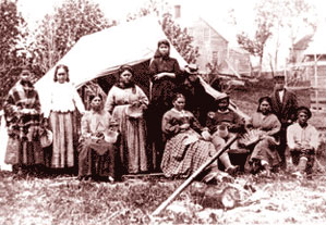 basketmakers on Indian Island