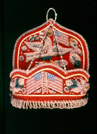 Iroquois Wall Pocket with Patriotic Motifs