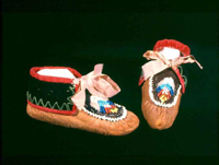 Iroquois-style child's moccasins