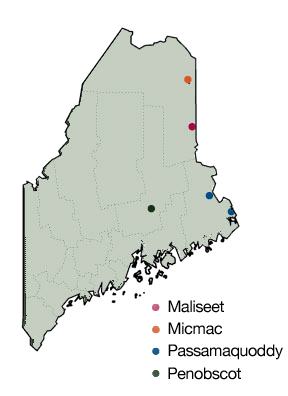 Native American Tribes In Maine Map - United States Map