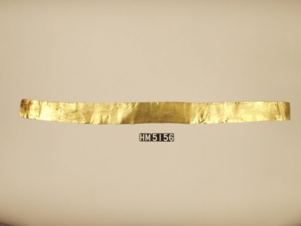 Cocle gold headband. Conte style. Panama.