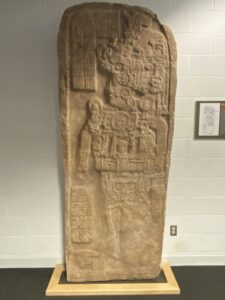 Image of Maya stele in Hudson Museum