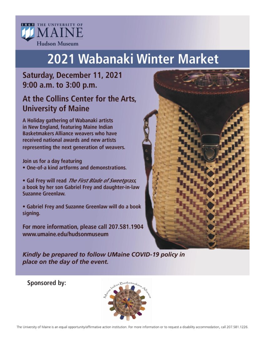 2021 Wabanaki Winter Market Hudson Museum University of Maine