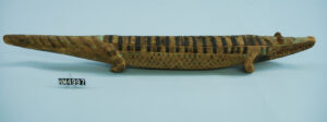 Image of a carved wooden crocodile