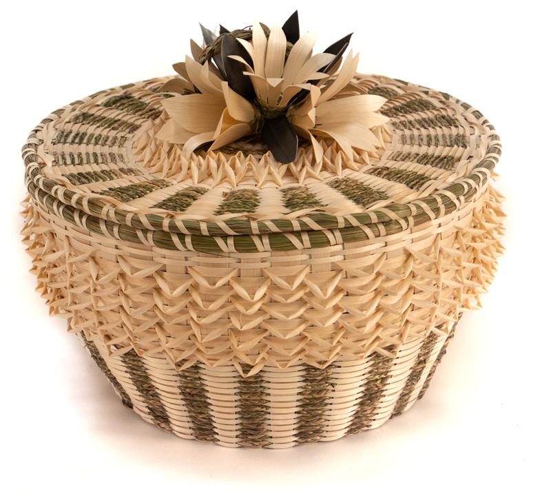Flower Top Basket by Molly Nepture Parker (1939-2000) - Passamaquoddy -