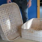 Two large rectangular baskets