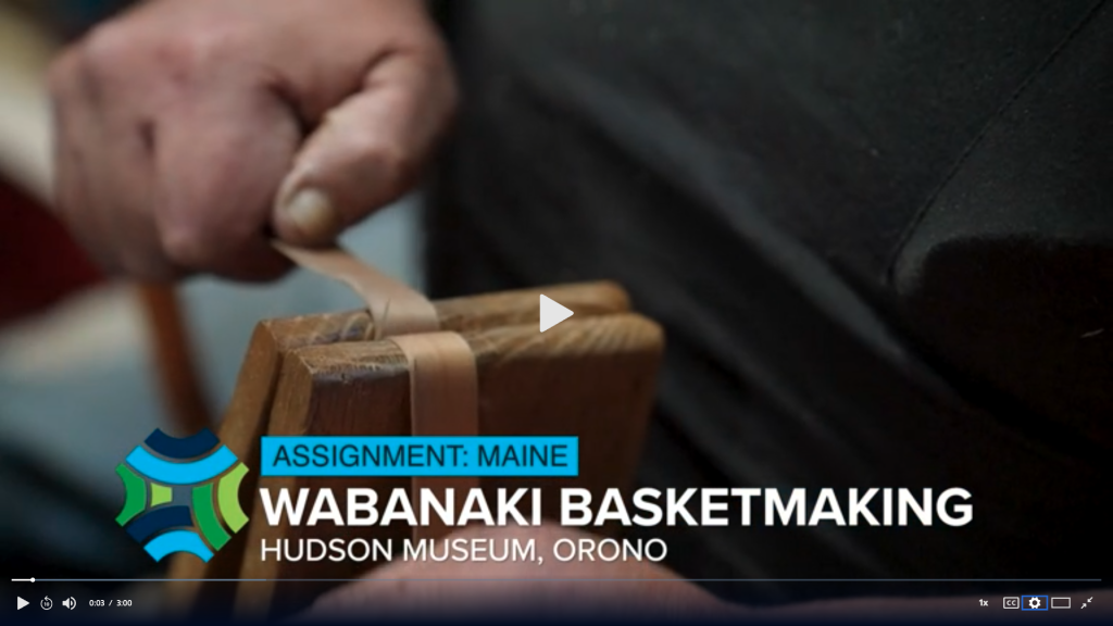 PBS Video Cover for "Wabanaki Basketmaking"