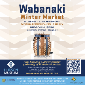 Promotional graphic for 2024 Wabanaki Winter Market