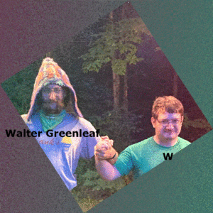 Walter Greenleaf and W pose for a photo in early August
