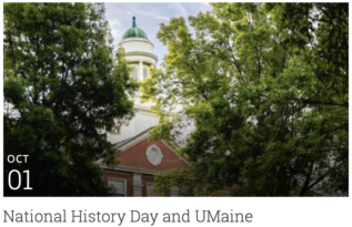 National History Day and UMaine building image