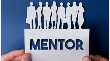 Mentor graphic with people cutout