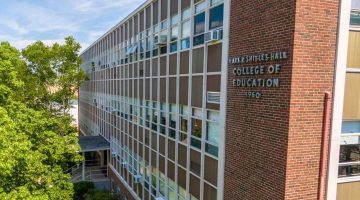 Image of the education building at the University of Maine.