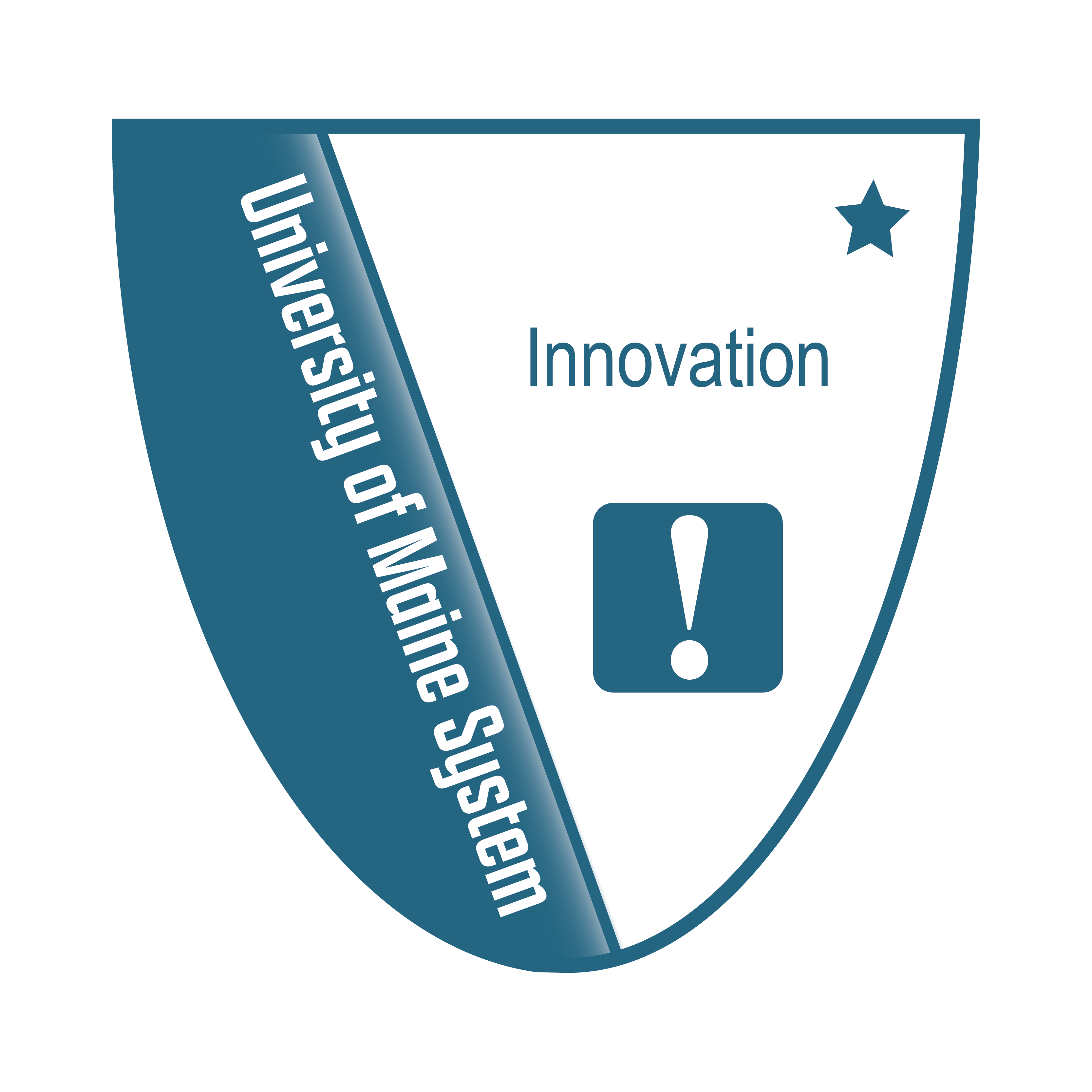Badge icon with text: University of Maine System Innovation Level 1