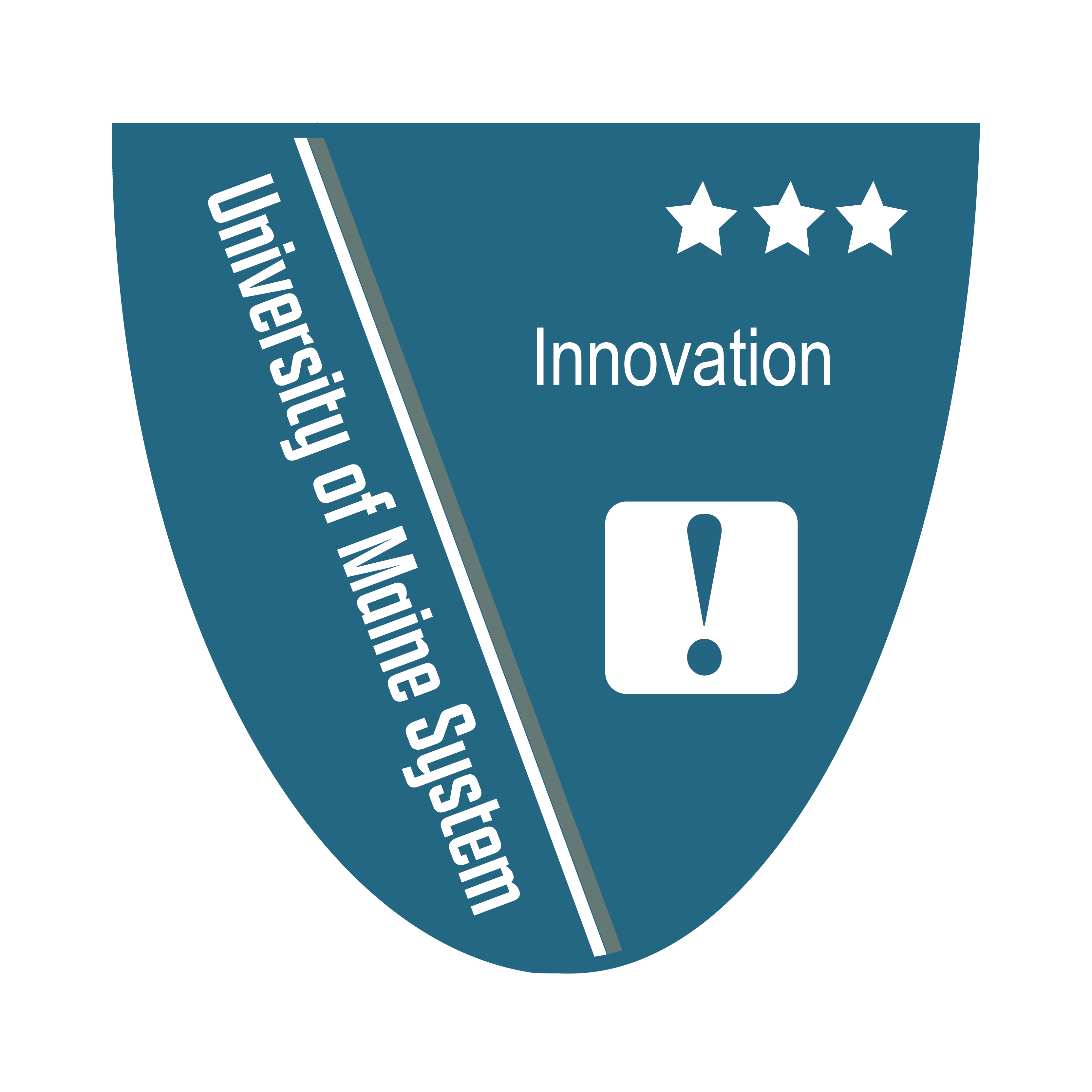 Badge icon with text: University of Maine System Innovation Level 3