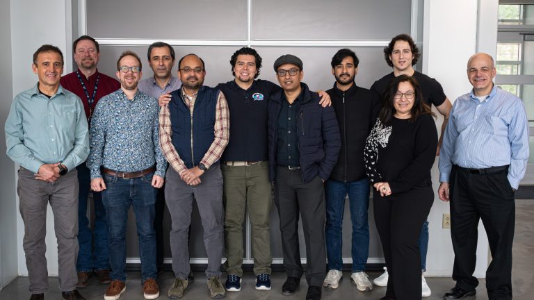 UMaine's I-Corps 25.1 cohort stands in the Foster Center