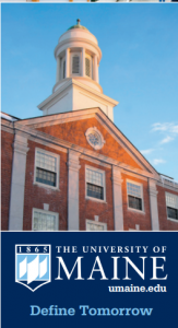 The University of Maine Define Tomorrow Brochure cover