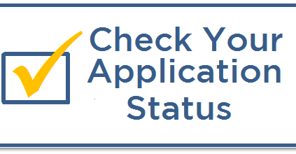Check Your Application Status button