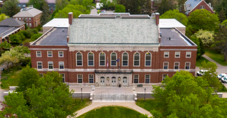 Fogler Library from above